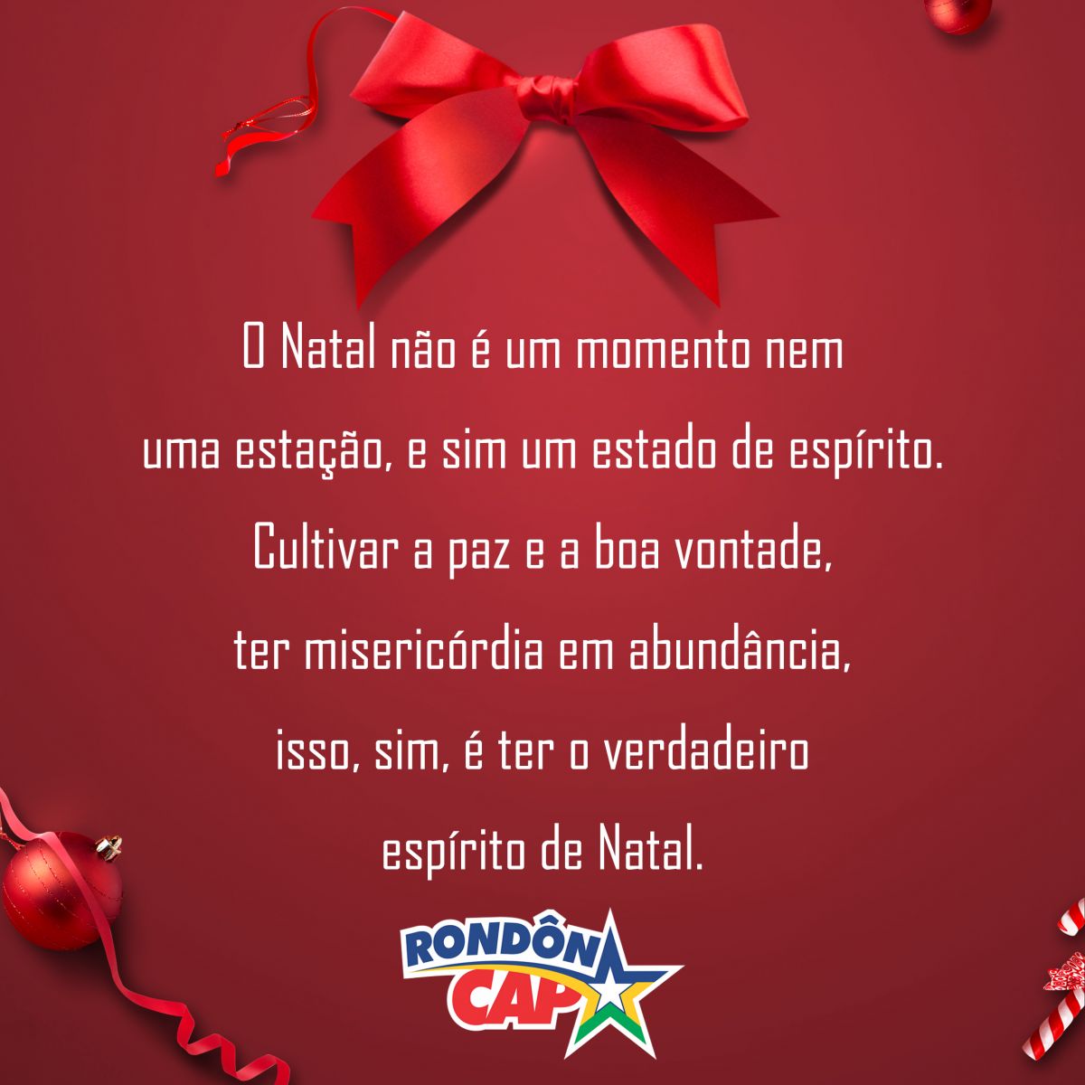 Feliz Natal: Rondoncap - News Rondônia
