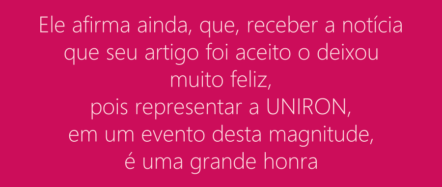 Acadêmicos e Professor da UNIRON participam do V Congresso Internacional de Direitos Humanos - News Rondônia