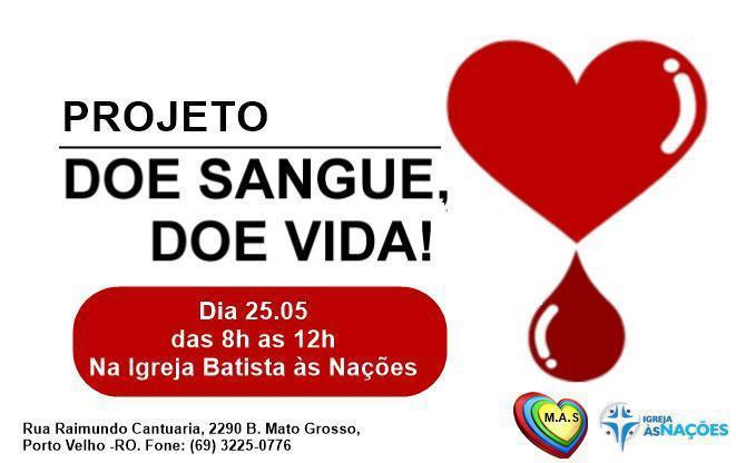IGREJA, CICLISTAS E FACULDADES MOVEM NOVAS CAMPANHAS DE DOAÇÃO DE SANGUE NO BIMESTRE MAIO-JUNHO - News Rondônia