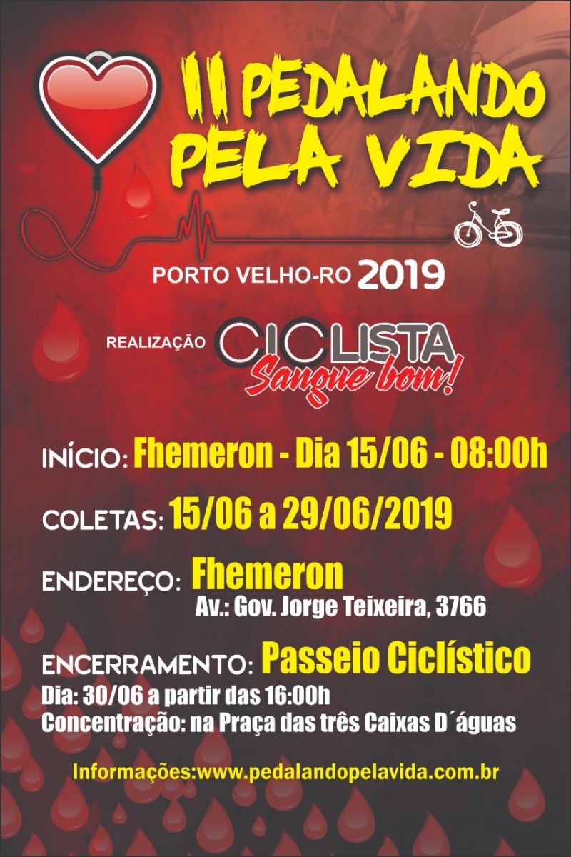 IGREJA, CICLISTAS E FACULDADES MOVEM NOVAS CAMPANHAS DE DOAÇÃO DE SANGUE NO BIMESTRE MAIO-JUNHO - News Rondônia