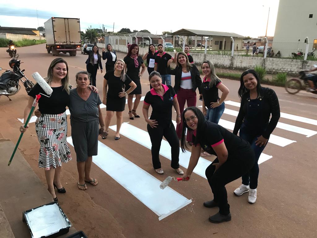 VÍDEO DE VEREADORA PINTANDO FAIXA DE PEDESTRE VIRALIZA NAS REDES SOCIAIS - News Rondônia