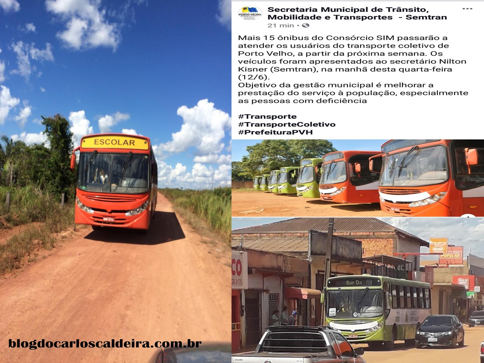 VIROU ROTINA: 'FROTA NOVA' DO TRANSPORTE ESCOLAR E URBANO DE PORTO VELHO JÁ COMEÇA A FICAR NO MEIO DO CAMINHO - News Rondônia