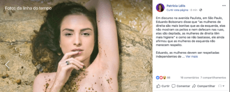 PROTESTO: EX-NAMORADA RESPONDE EDUARDO BOLSONARO COM TOPLESS - News Rondônia