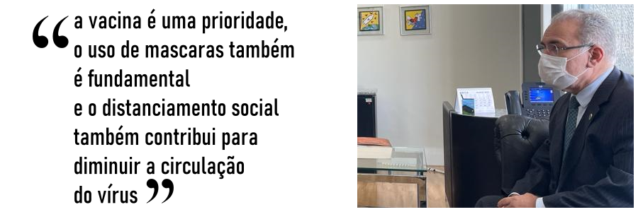 Brasília - dep. Alan Queiroz integra comissão de deputados de Rondônia que apresentou reivindicações ao novo ministro da saúde, Marcelo Queiroga - News Rondônia