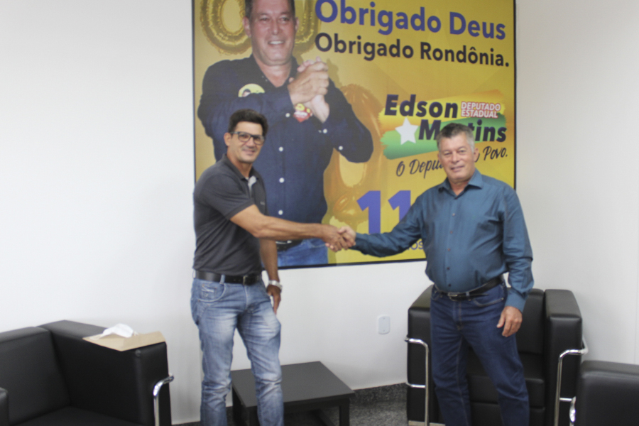 Emendas do deputado Edson Martins para Nova União já somam mais de 1,6 Milhões de reais - News Rondônia