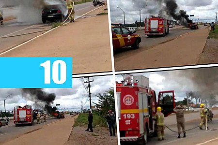 NEWS URGENTE: VEÍCULO É CONSUMIDO PELAS CHAMAS NA CAPITAL - VEJA VÍDEO - News Rondônia