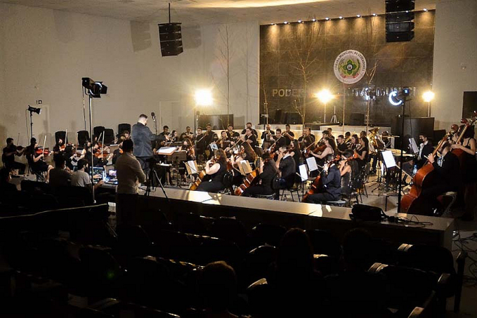 Orquestra encanta em "Concerto de Inverno" com transmissão pela internet, veja live e fotos - News Rondônia