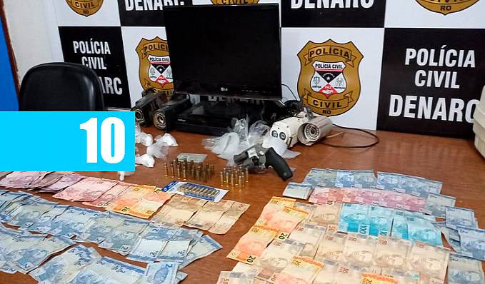 BAR DO PÓ: Vigilante que usava bar de faixada é preso pelo Denarc com drogas, arma e munições na capital - News Rondônia