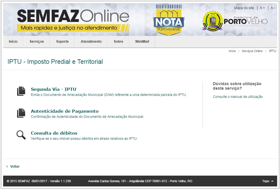 IPTU - CONTRIBUINTE QUE PAGAR O IMPOSTO INTEGRAL ATÉ 31 DE JANEIRO TERÁ 20% DE DESCONTO - News Rondônia