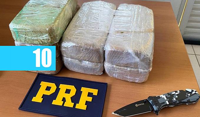 CARREGADO DE PÓ: PRF apreende mais de 7 quilos de cocaína em ônibus - News Rondônia