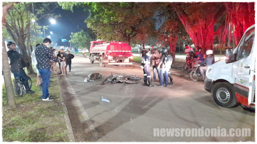 Motociclista morre em grave acidente na Avenida Guaporé - News Rondônia