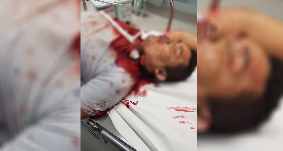 REBELIÃO: AGENTE PENITENCIÁRIO É SOCORRIDO COM CHUNCHO NO PESCOÇO E MORRE NO HOSPITAL - IMAGEM FORTE - News Rondônia