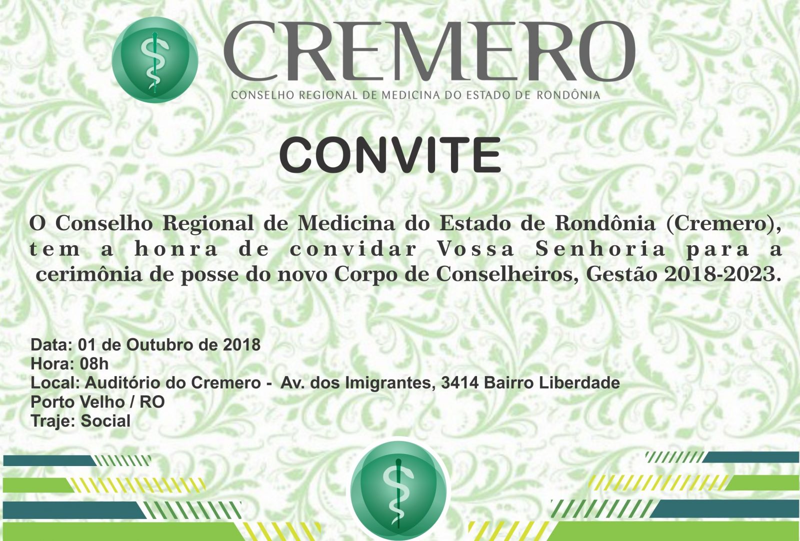 CREMERO: NOVOS CONSELHEIROS TOMAM POSSE NESTA SEGUNDA-FEIRA (01) - News Rondônia