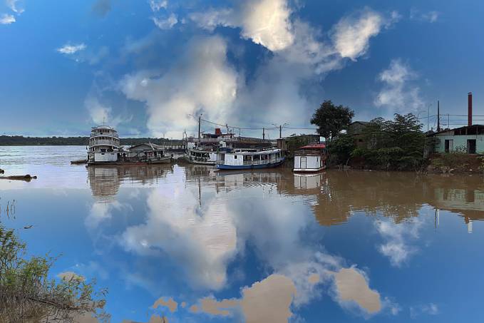 Com 50 centímetros para a cota de inundação, Rio Madeira sobe e água já atinge casas em Porto Velho - News Rondônia