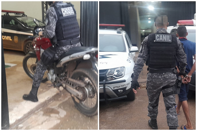ALTA VELOCIDADE: Suspeito é preso em XRE roubada na zona leste - News Rondônia