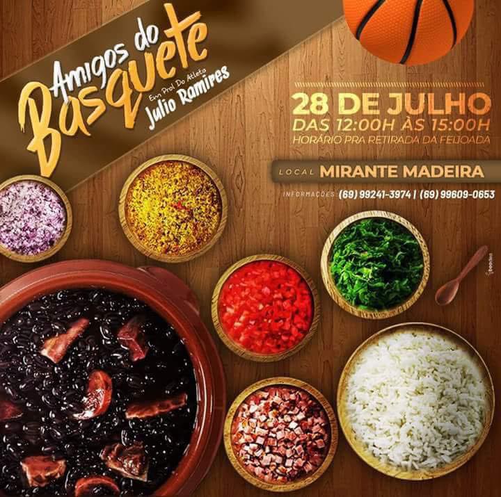 AMIGOS DO BASQUETE PROMOVE FEIJOADA NESTE SÁBADO - News Rondônia