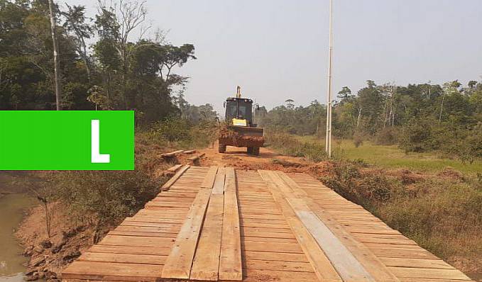 MANUTENÇÃO - Ponte sobre o rio Colorado na RO-135 é recuperada entre distritos de Alta Floresta do Oeste e Alto Alegre dos Parecis - News Rondônia