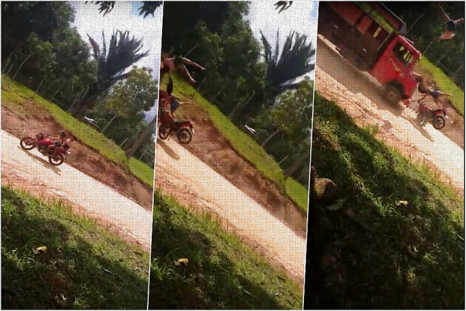 Choque entre moto e caminhão mata adolescentes instantaneamente; vídeo é impressionante - News Rondônia