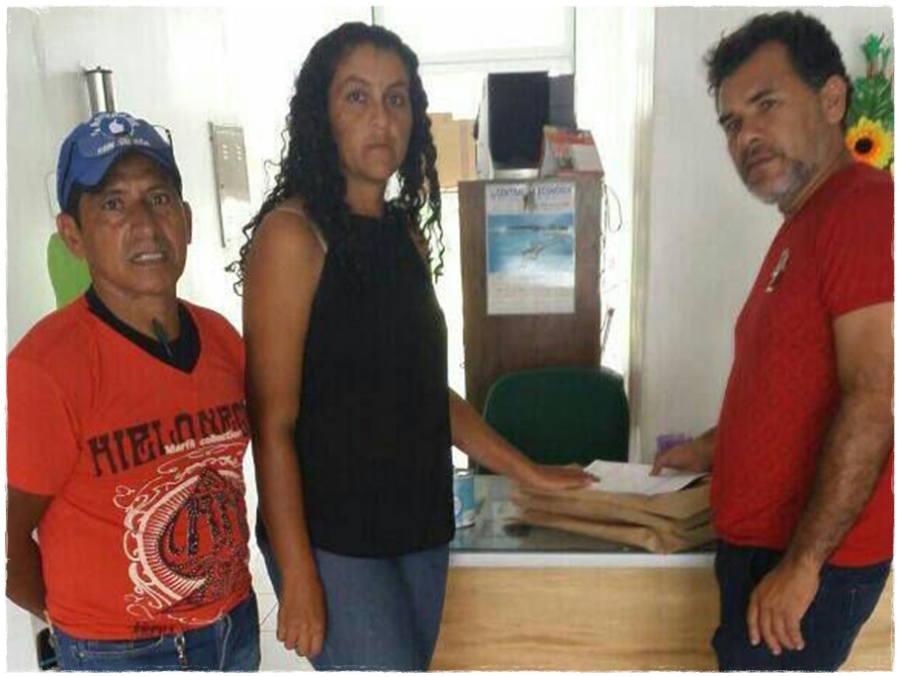 Flávio Lima de Souza (D), Marinalva Silva de Souza (C) e Jairo Pereira Feitoza (E), assassinados nas fundiárias da Fazenda Shalom, no KM-45, da BR-319