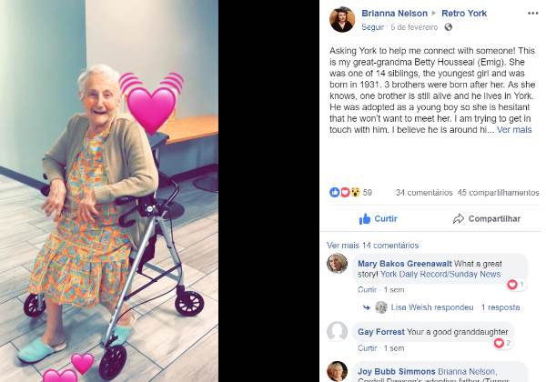 BISNETA AJUDA E IDOSA REENCONTRA IRMÃO QUE NÃO VIA HÁ 70 ANOS - VÍDEO - News Rondônia