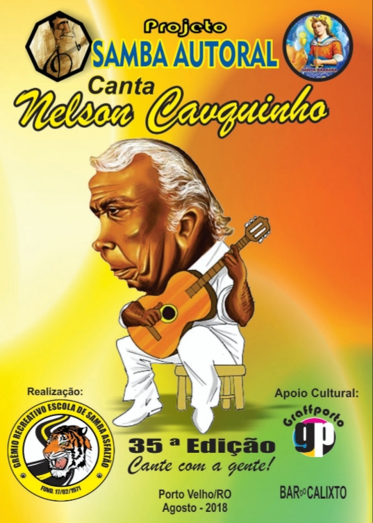 35ª EDIÇÃO DO PROJETO SAMBA AUTORAL SERÁ EM HOMENAGEM A NELSON CAVAQUINHO - News Rondônia