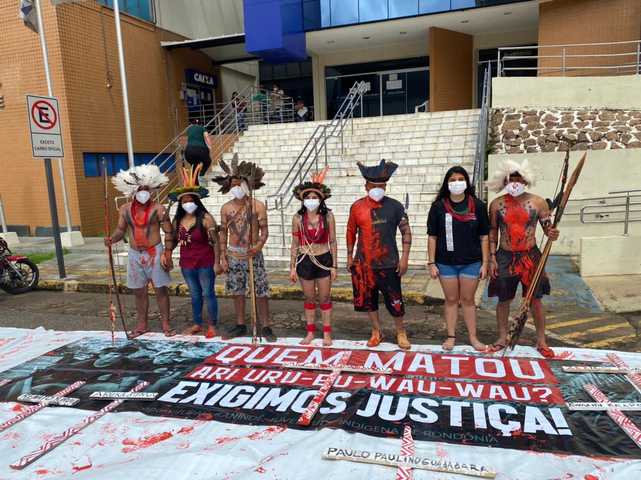 Dia do Índio: data é marcada por protesto; entidades pedem justiça ao índio Ari Uru-Eu-Wau-Wau - News Rondônia