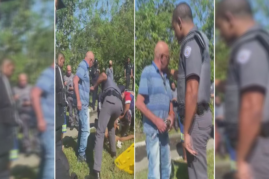 Pai se revolta e dá bronca ao ver filho baleado no chão: 'Não precisa roubar' - News Rondônia