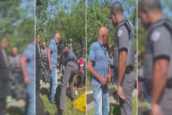 Pai se revolta e dá bronca ao ver filho baleado no chão: 'Não precisa roubar' - News Rondônia
