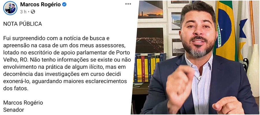 Sem informações, Rogério diz que foi surpreendido com a prisão de seu assessor - News Rondônia