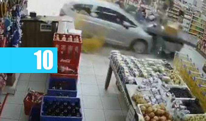 SUSTO E PREJUÍZO: Idosa se atrapalha com carro automático e destrói supermercado - Vídeo - News Rondônia