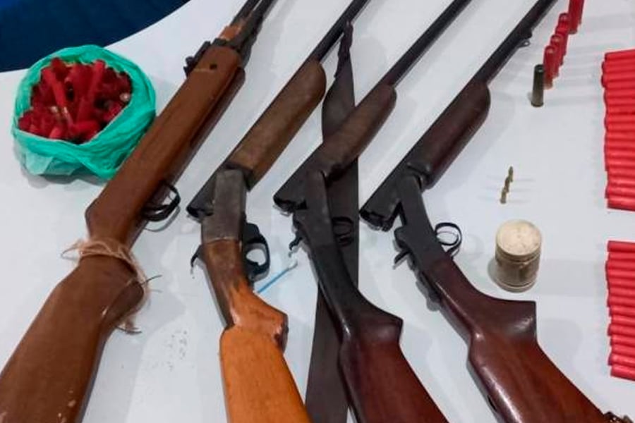 Ao atender denúncia de roubo na área rural de Vilhena, polícia encontra garoto de 13 anos baleado; irmãos foram presos com armas ilegais - News Rondônia