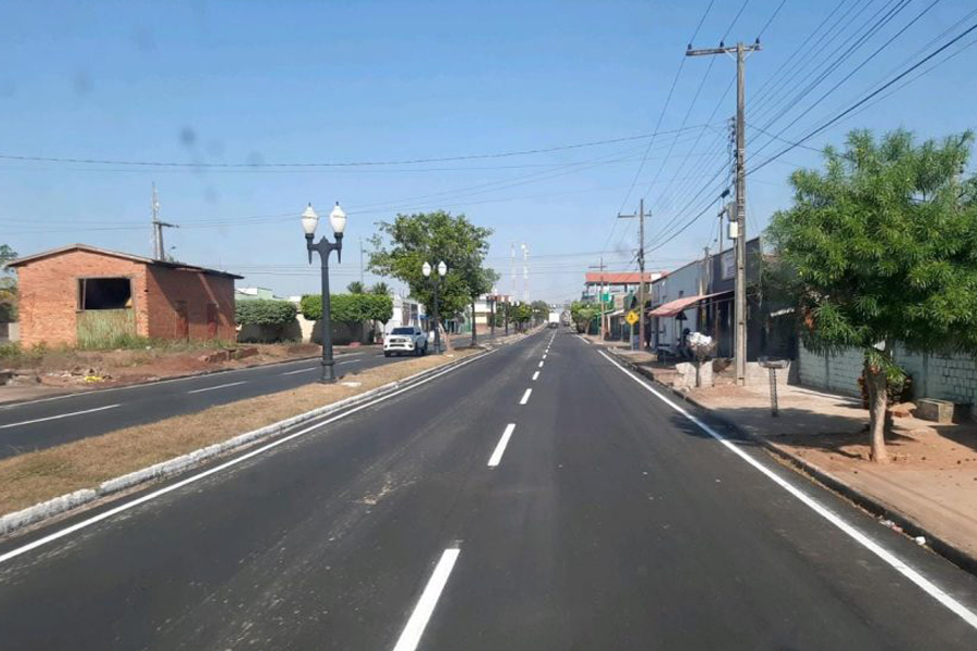 Perímetro urbano de Alvorada do Oeste é beneficiado com recapeamento e sinalização executados pelo DER na RO-473 - News Rondônia