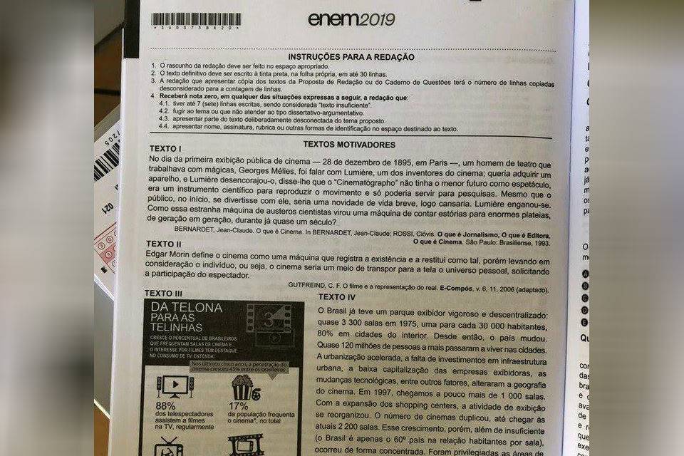 INEP: FOTO VAZADA DA PROVA DO ENEM 2019 É REAL. PF INVESTIGA - News Rondônia