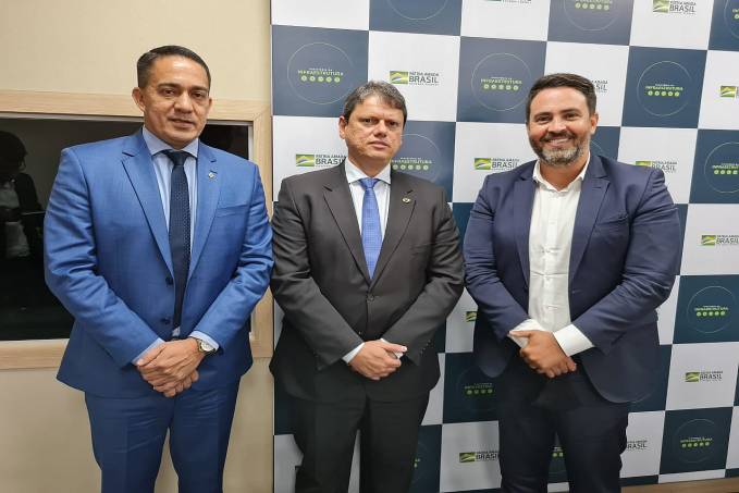 Deputado Eyder Brasil se reúne com ministro da Infraestrutura Tarcísio Freitas - News Rondônia