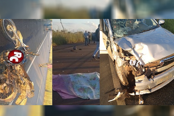 IMAGENS FORTES - Motociclista morre após cruzar rodovia em Rondônia - News Rondônia