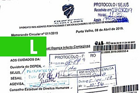 SINGEPERON ALERTA AUTORIDADES SOBRE EVENTUAL SURTO DE DOENÇA INFECTOCONTAGIOSA NO PRESÍDIO PANDINHA - News Rondônia