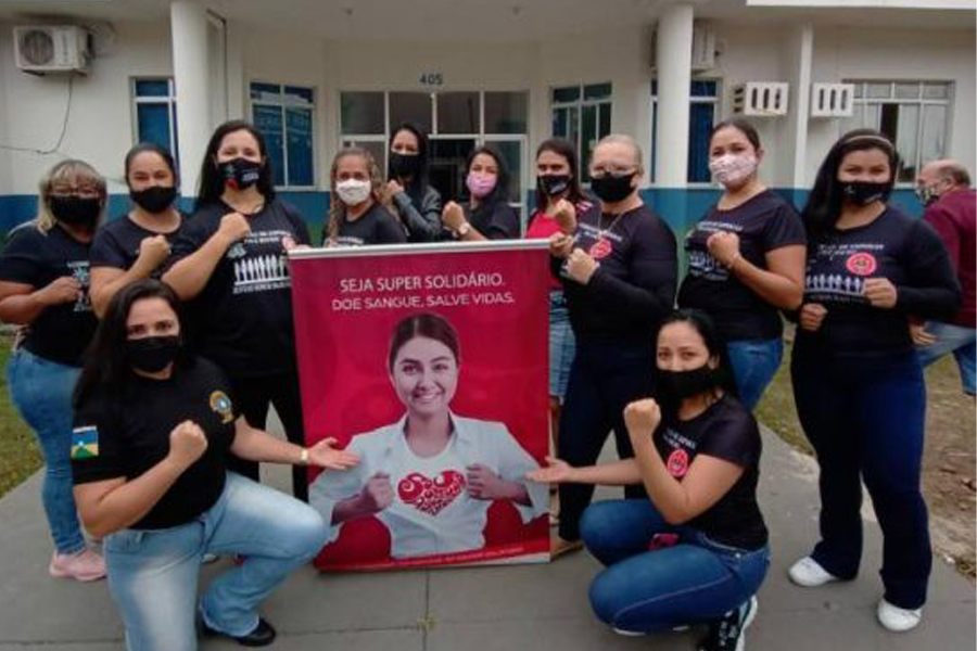 AÇÃO SOLIDÁRIA - Esposas de militares doam sangue e abastecem estoque do Hemocentro de Vilhena - News Rondônia