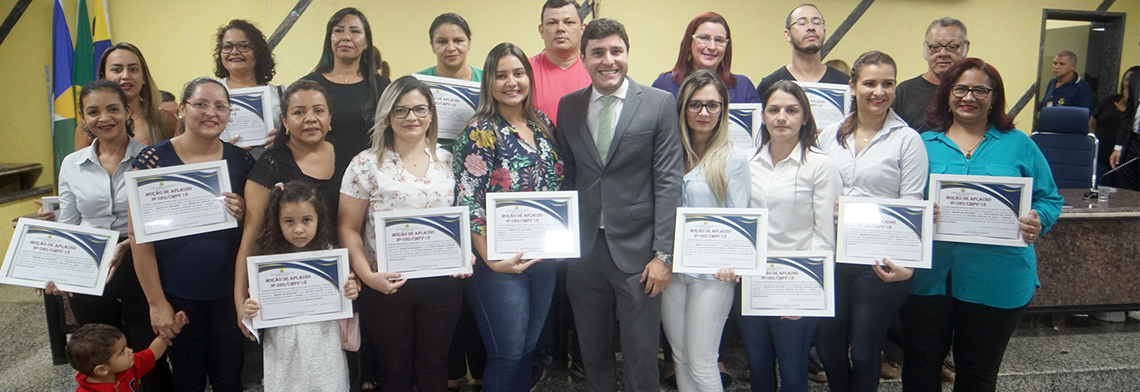 HOMENAGEM - SERVIDORES DA UPA LESTE RECEBEM MOÇÕES DE APLAUSOS NA CÂMARA DE VEREADORES - News Rondônia