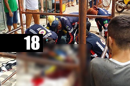 TRABALHADOR DESPENCA DE ANDAIME E MORRE AO BATER COM A CABEÇA EM CALÇADA NA AVENIDA CALAMA - News Rondônia