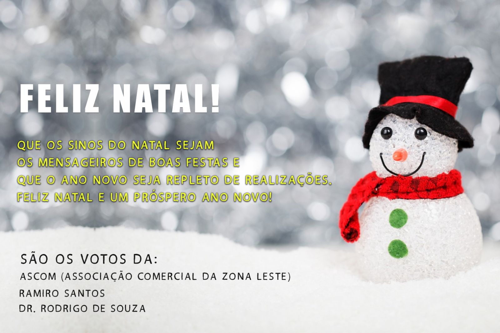 Feliz Natal: ASCOM (Associação Comercial da Zona Leste) - News Rondônia