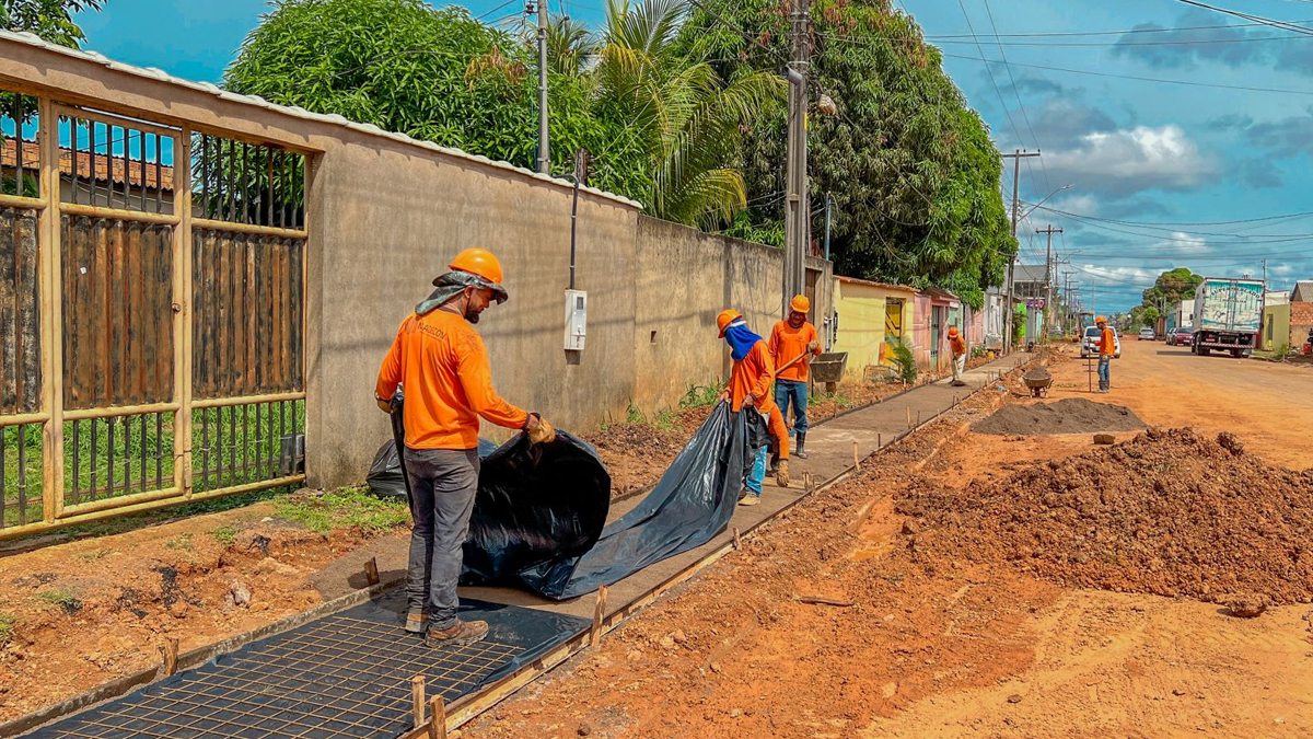 Obras no bairro Igarapé avançam com mais de 70% de conclusão - News Rondônia