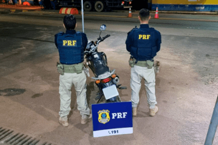 PRF recupera mais uma motocicleta roubada em RO - News Rondônia