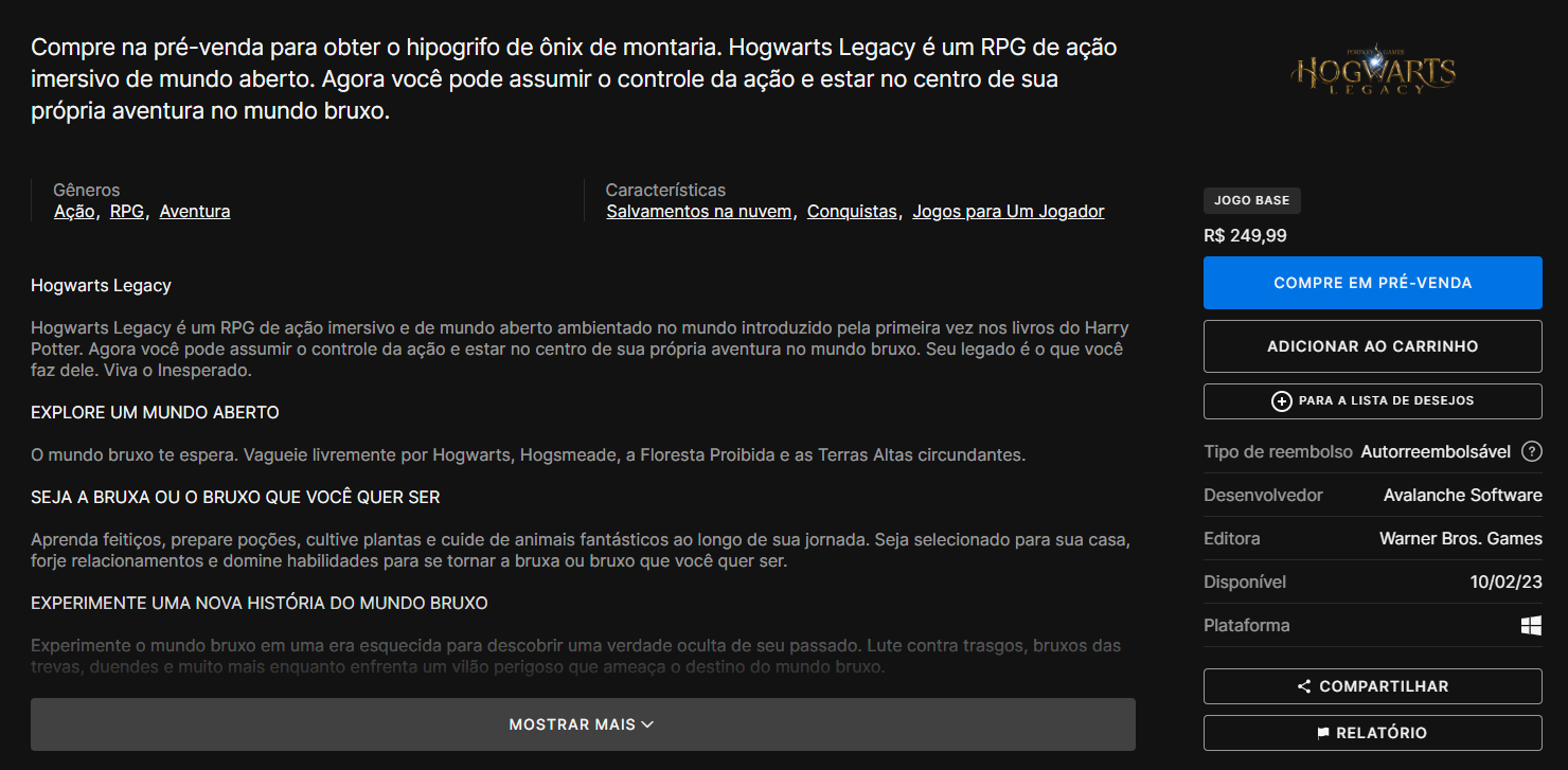 Hogwarts Legacy: Vem aí um dos jogos mais aguardados pelos fãs do bruxo Harry Potter - News Rondônia