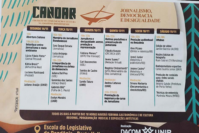 1º Canoar de jornalismo a partir de hoje na Escola do Legislativo - News Rondônia