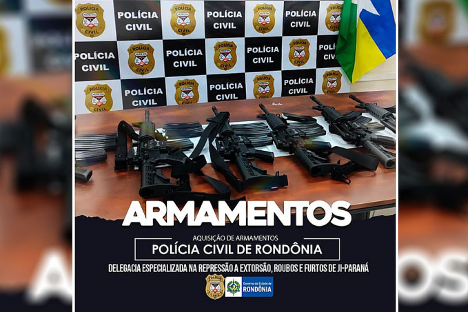 Polícia Civil recebe fuzis para delegacias de roubos e furtos de Ji-Paraná - News Rondônia