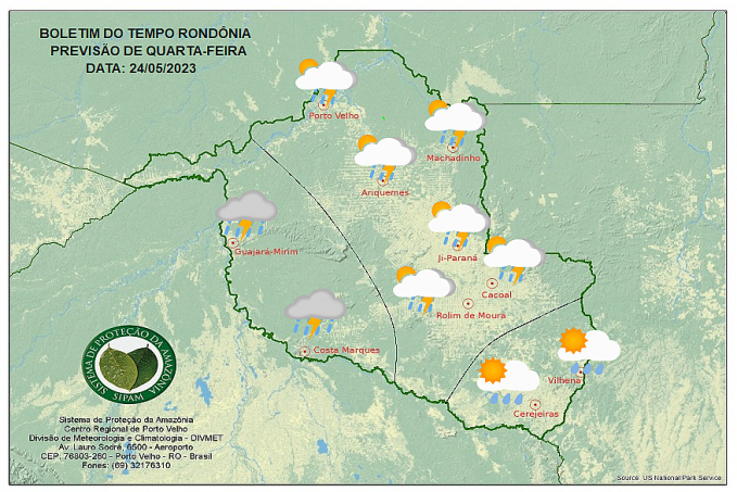 BOLETIM DO TEMPO: Previsão para essa quarta-feira 24 - News Rondônia