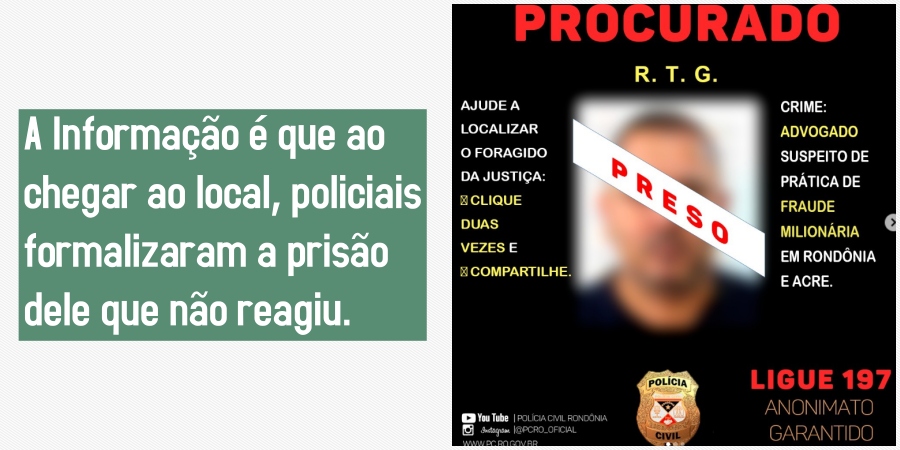 Suspeito da prática de fraudes em RO e Acre é preso no Paraná - News Rondônia