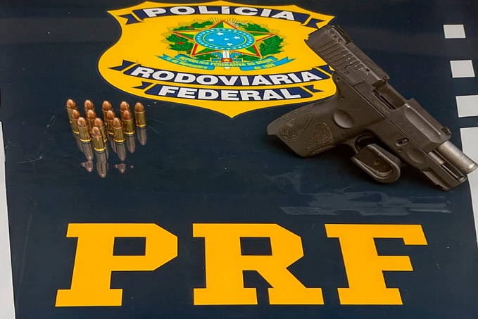 Em Vilhena, PRF apreende pistola calibre 9 mm - News Rondônia