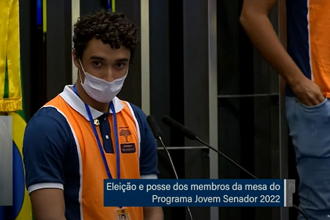 ALUNO DESTAQUE: Estudante rondoniense toma posse como Jovem Senador 2022, em Brasília - News Rondônia