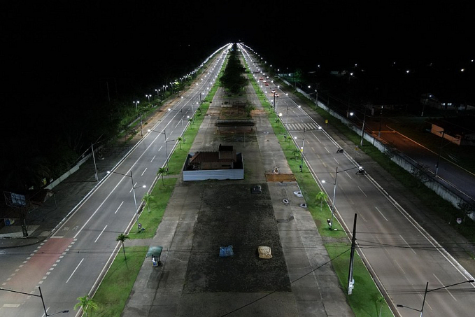 Nova iluminação de LED no Espaço Alternativo traz mais segurança e economicidade - News Rondônia